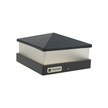 Lampa LED na słupek ogrodzeniowy 120x120, 12x12, lampa na słup - TOP Modern, Antracyt RAL 7016 / Klosz Satyna